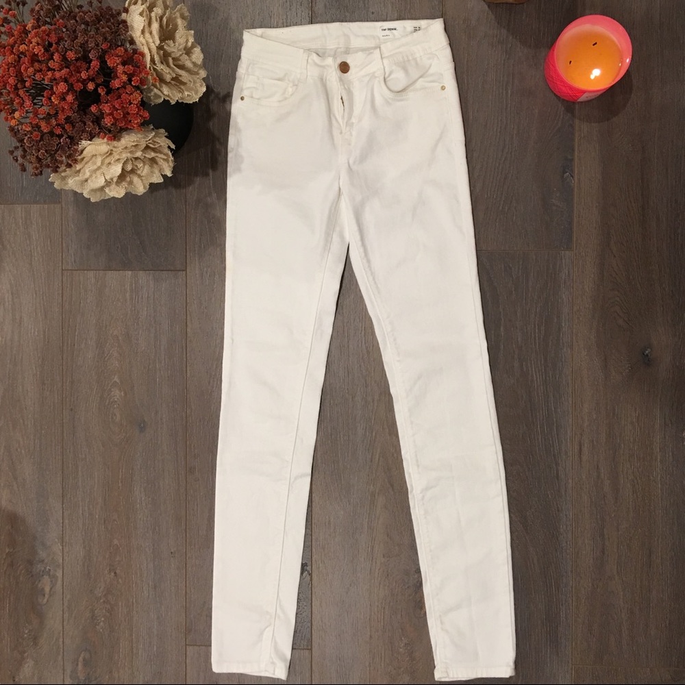 Chic white jeans Zara size 4 eur 36
